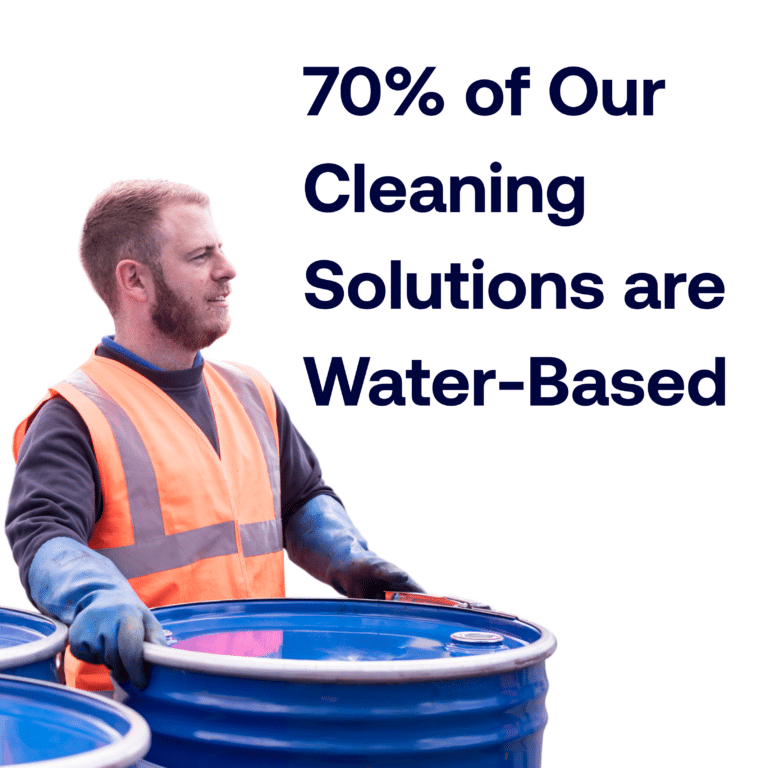 70% of Safetykleen's cleaning solutions are water-based